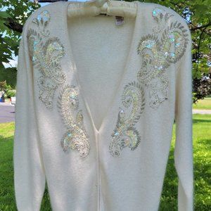 Vintage Worthington Embellished Women's Cardigan